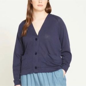 Universal standard - lightweight Pima cotton cardigan - US small